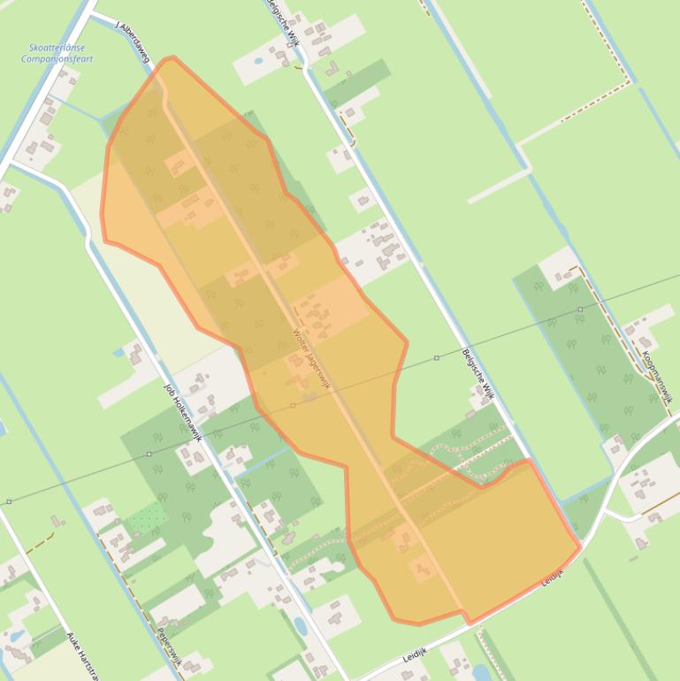 Kaart van postcodegebied 8411WL.