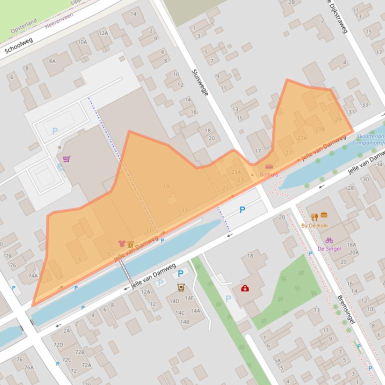 Kaart van postcodegebied 8411XA.