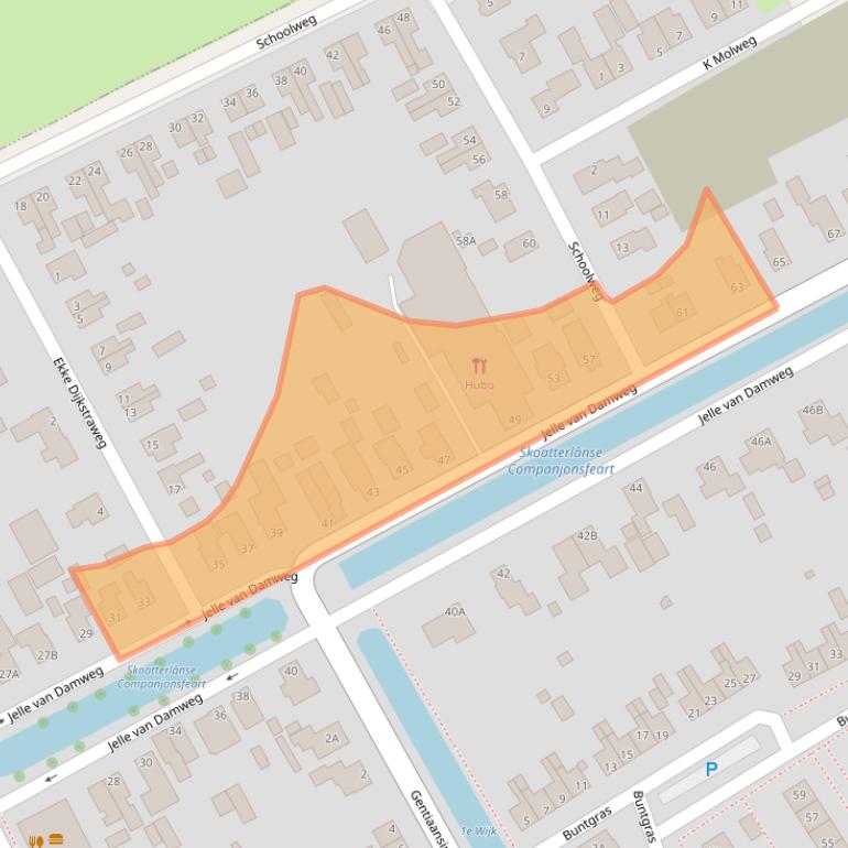 Kaart van postcodegebied 8411XB.