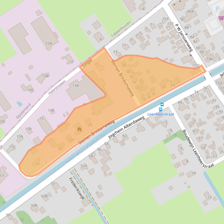 Kaart van postcodegebied 8411XH.