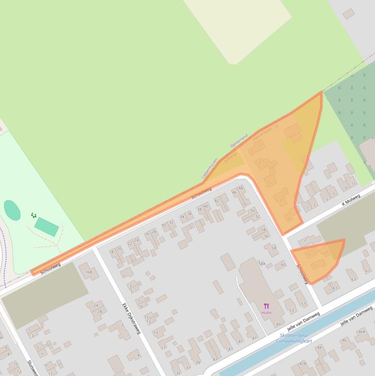 Kaart van postcodegebied 8411XJ.