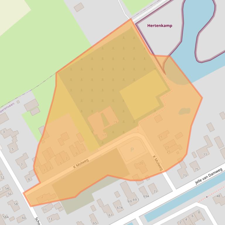 Kaart van postcodegebied 8411XN.