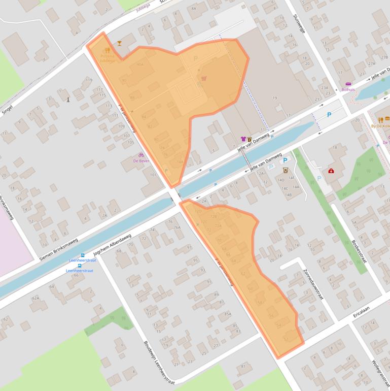 Kaart van postcodegebied 8411XV.