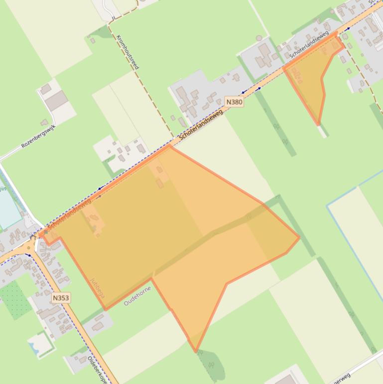 Kaart van postcodegebied 8411ZC.