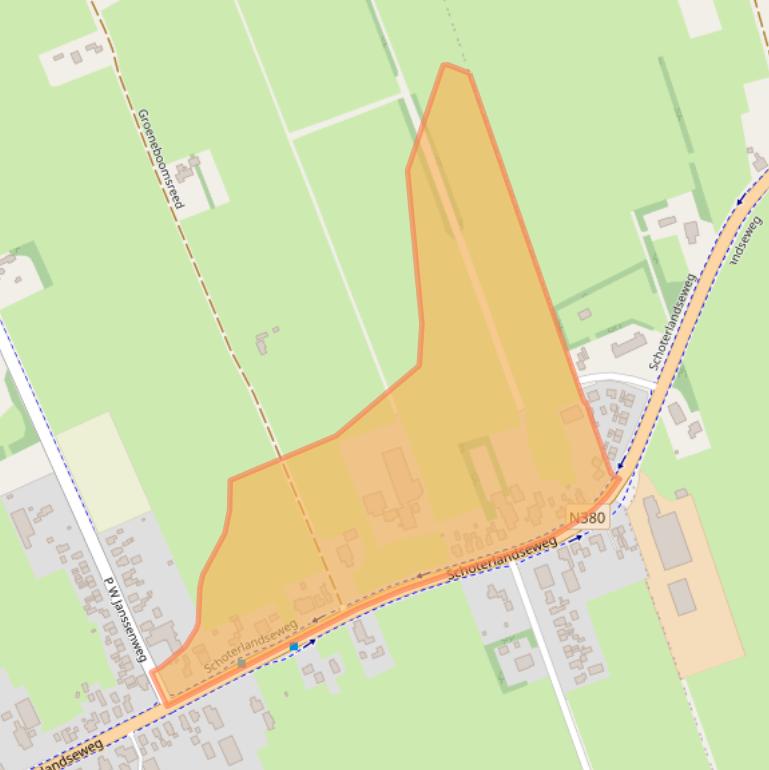 Kaart van postcodegebied 8411ZE.