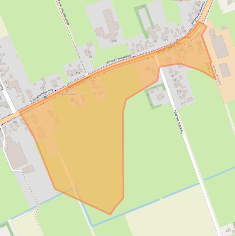 Kaart van postcodegebied 8411ZJ.