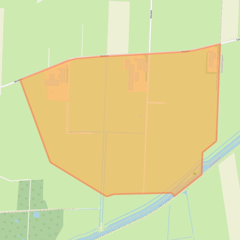Kaart van postcodegebied 8412CB.