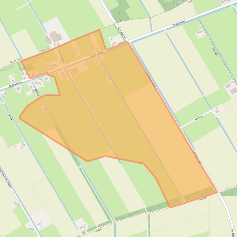 Kaart van postcodegebied 8412SK.