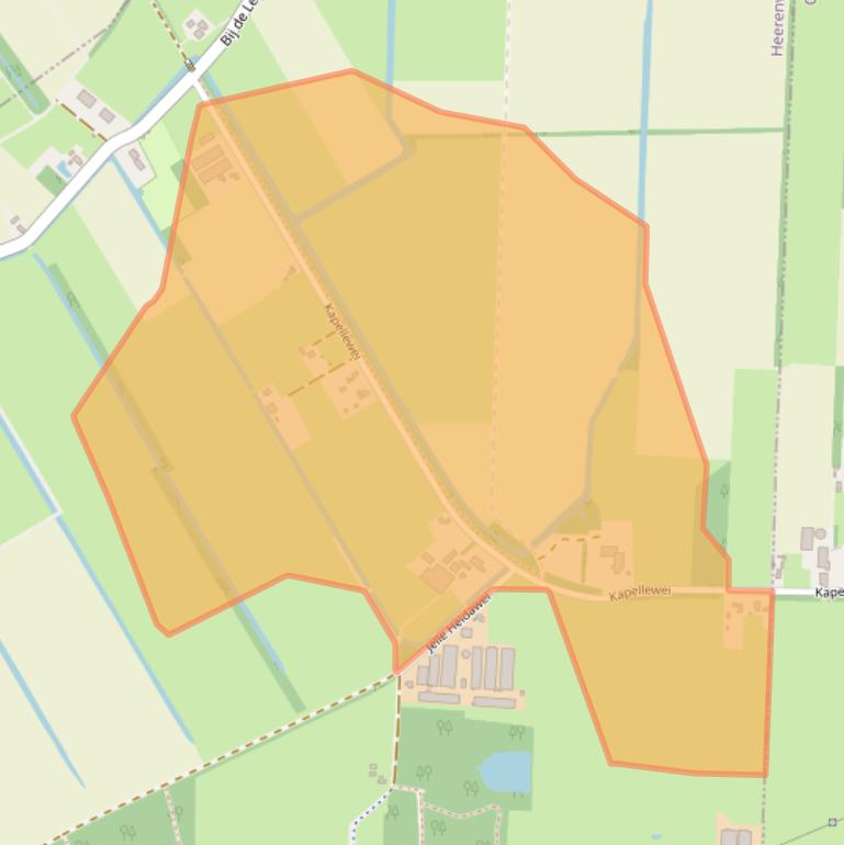 Kaart van postcodegebied 8412SM.