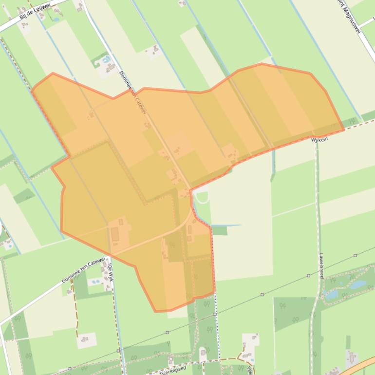 Kaart van postcodegebied 8412TD.