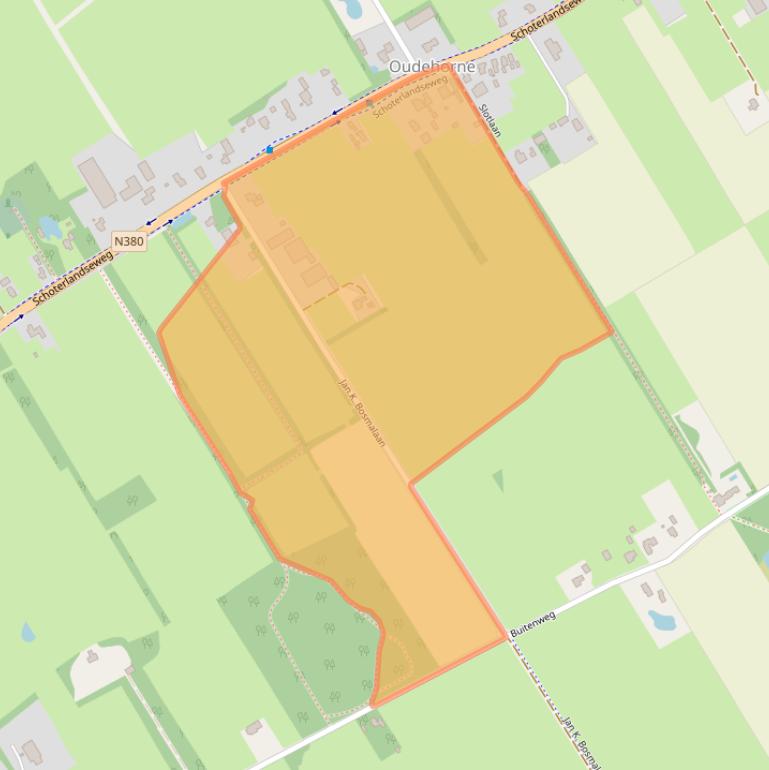 Kaart van postcodegebied 8413NC.