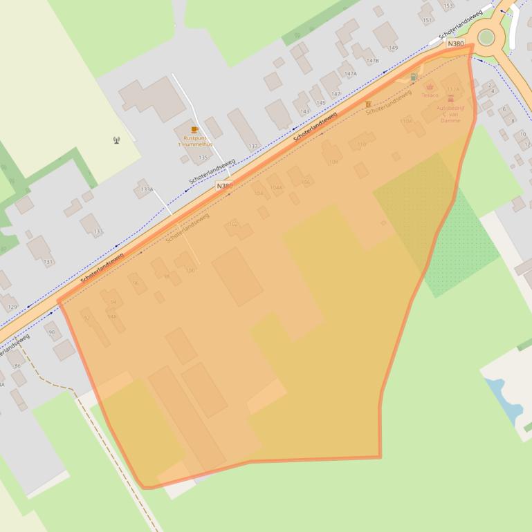 Kaart van postcodegebied 8413NE.