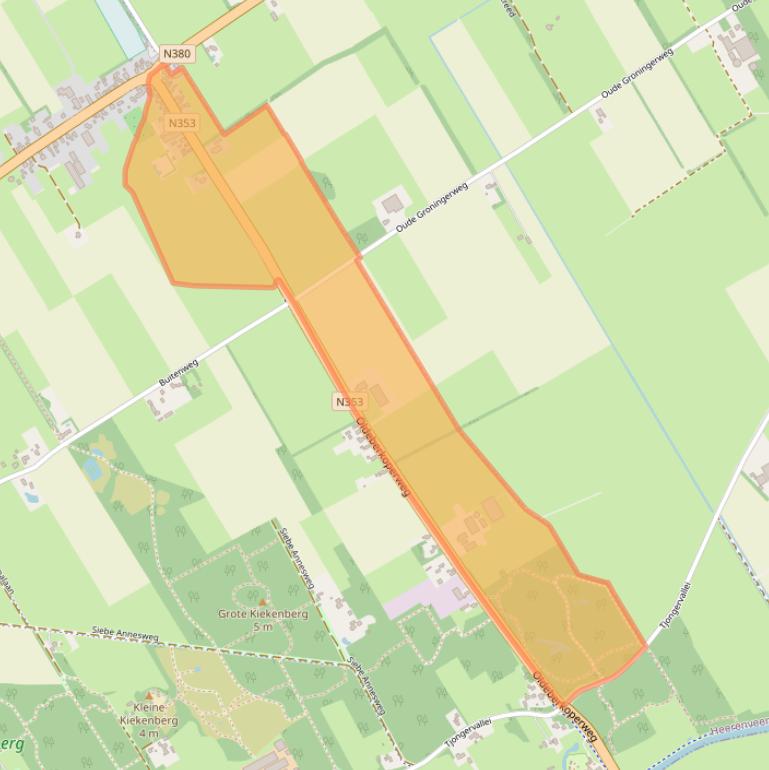 Kaart van postcodegebied 8413NG.