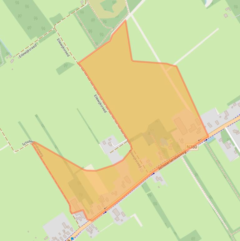 Kaart van postcodegebied 8413NK.