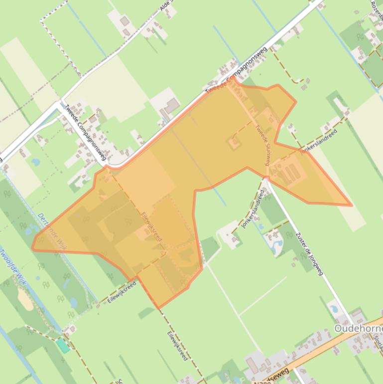 Kaart van postcodegebied 8413NN.