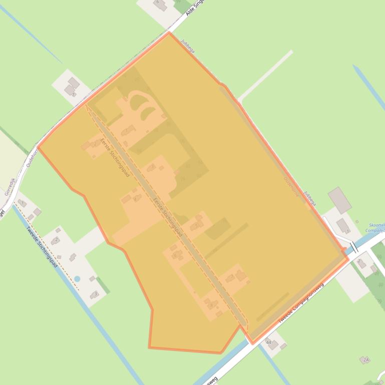 Kaart van postcodegebied 8413NS.