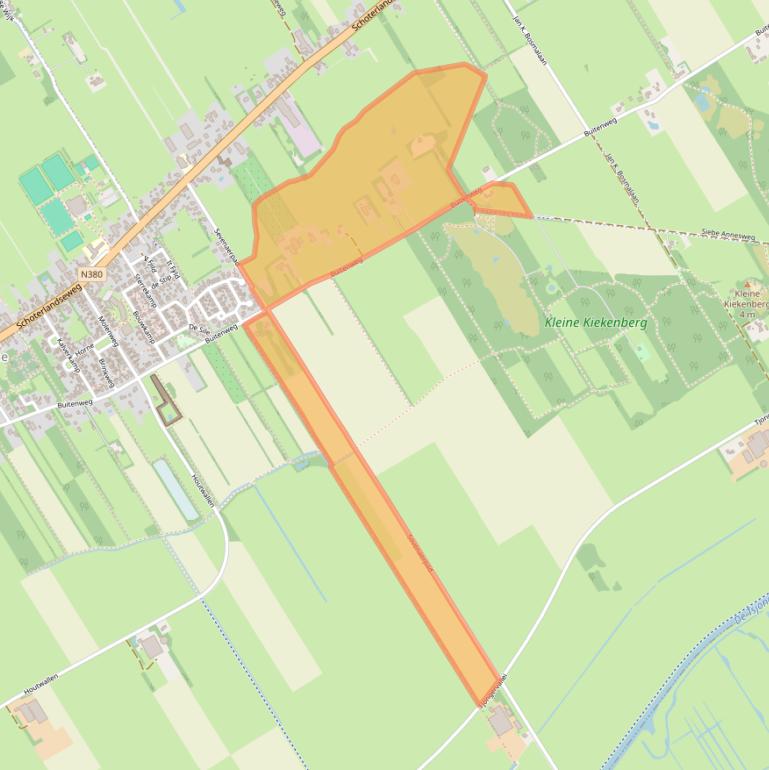 Kaart van postcodegebied 8413NW.