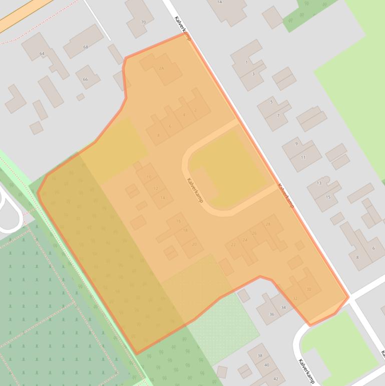 Kaart van postcodegebied 8414LD.