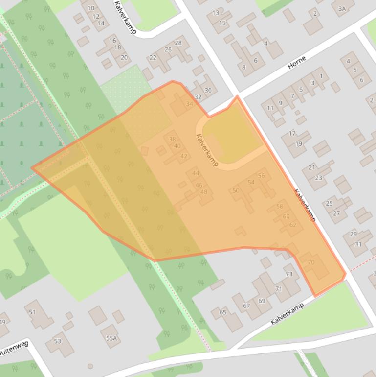 Kaart van postcodegebied 8414LE.