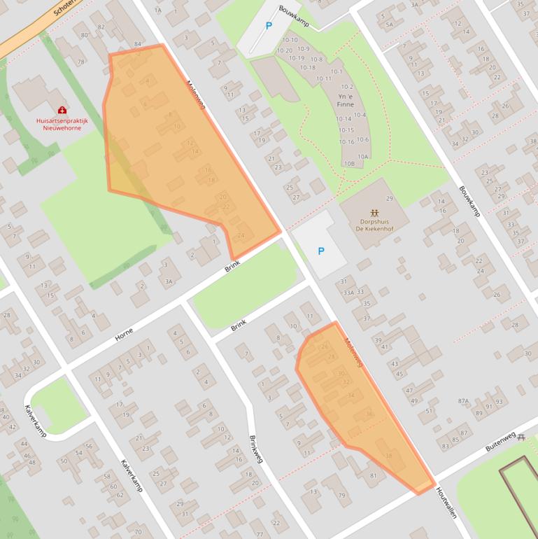 Kaart van postcodegebied 8414LL.