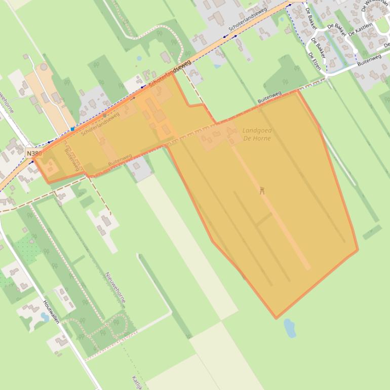 Kaart van postcodegebied 8414LV.