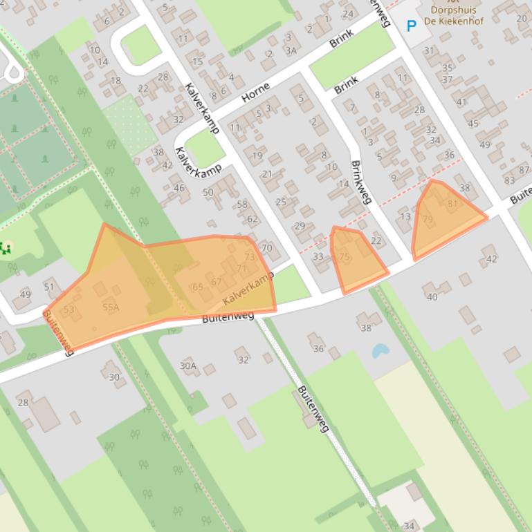 Kaart van postcodegebied 8414MB.