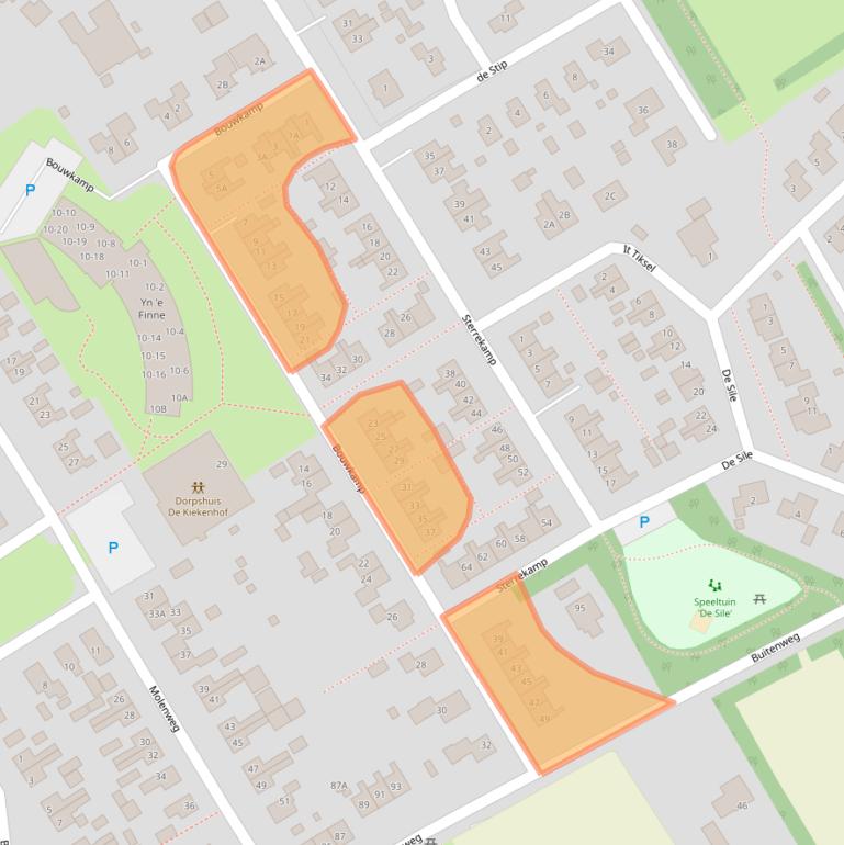 Kaart van postcodegebied 8414MD.