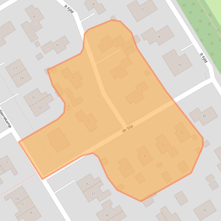 Kaart van postcodegebied 8414MM.