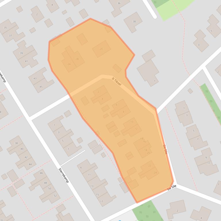 Kaart van postcodegebied 8414MZ.