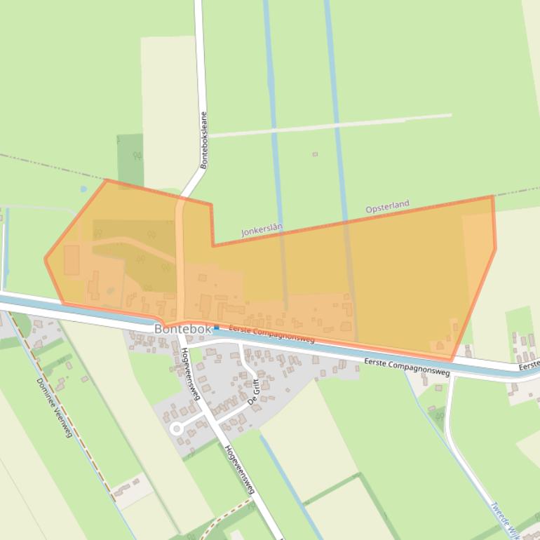 Kaart van postcodegebied 8415AA.