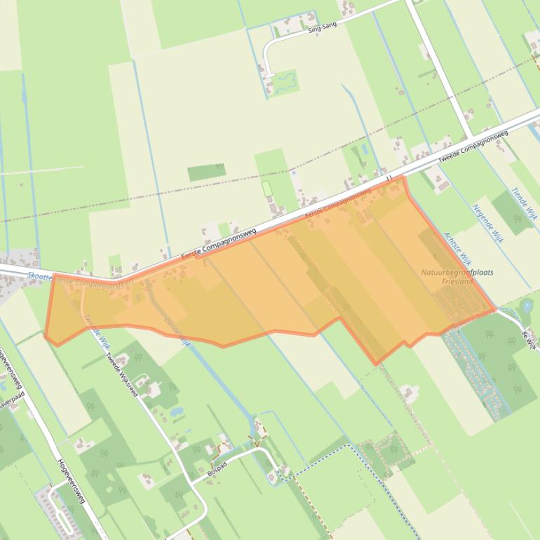 Kaart van postcodegebied 8415AD.