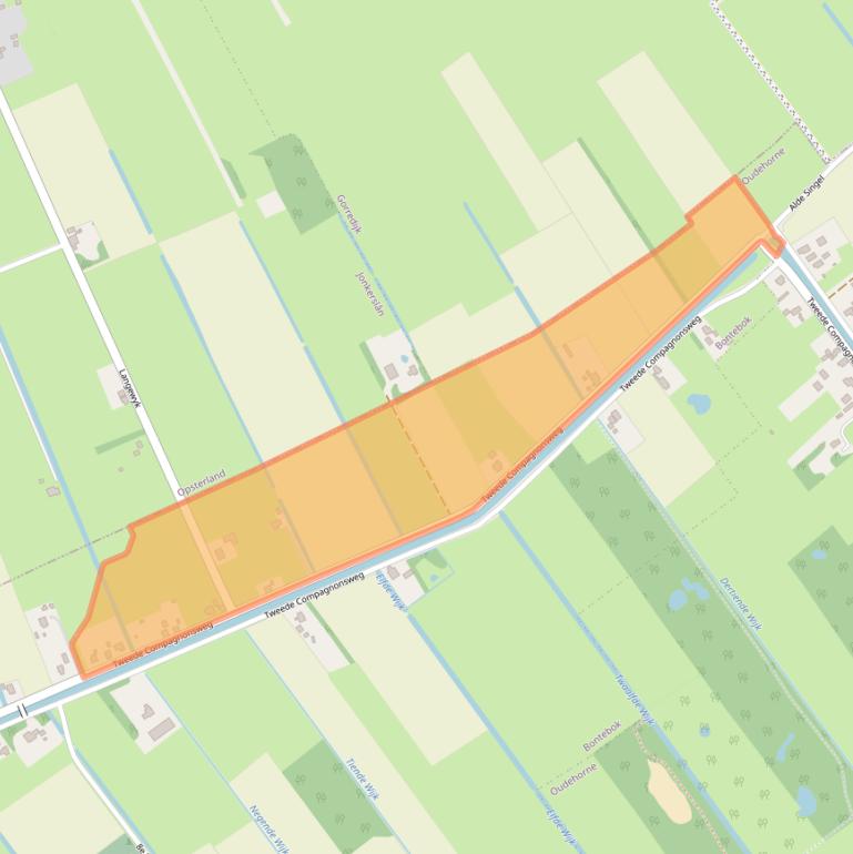 Kaart van postcodegebied 8415AL.