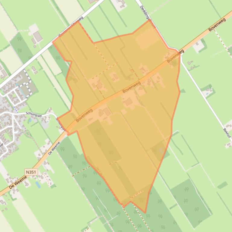 Kaart van postcodegebied 8421DC.