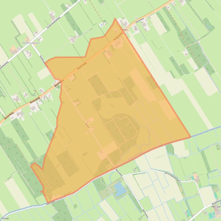 Kaart van postcodegebied 8421DD.