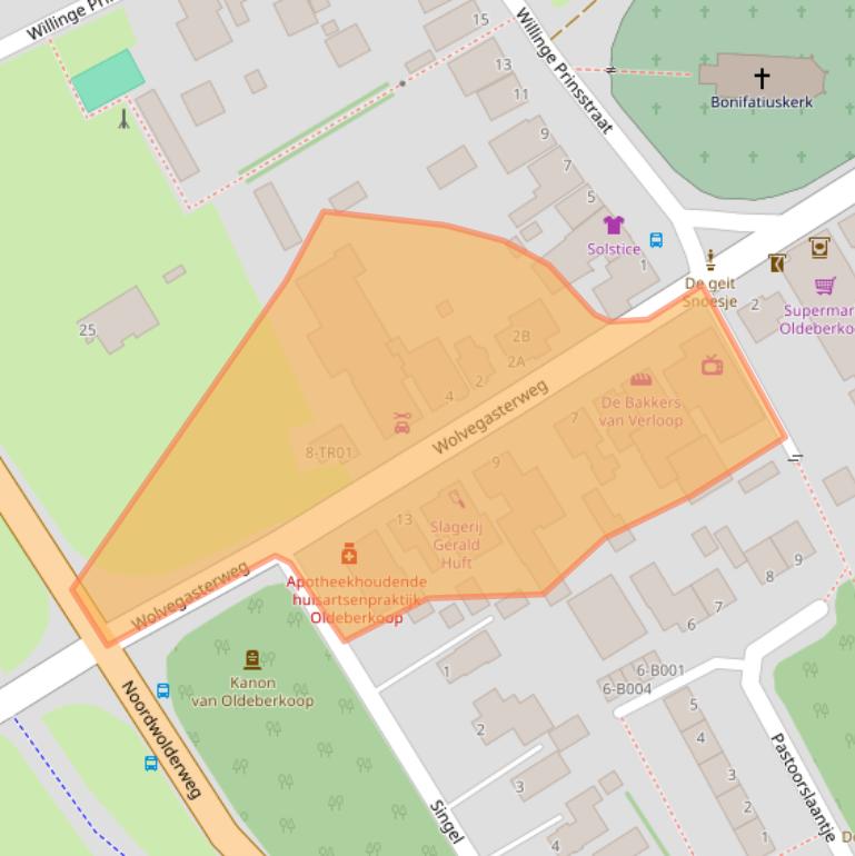 Kaart van postcodegebied 8421PB.