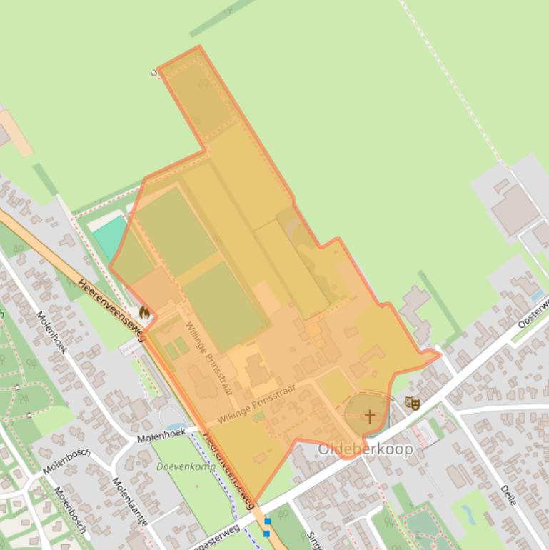 Kaart van postcodegebied 8421PE.