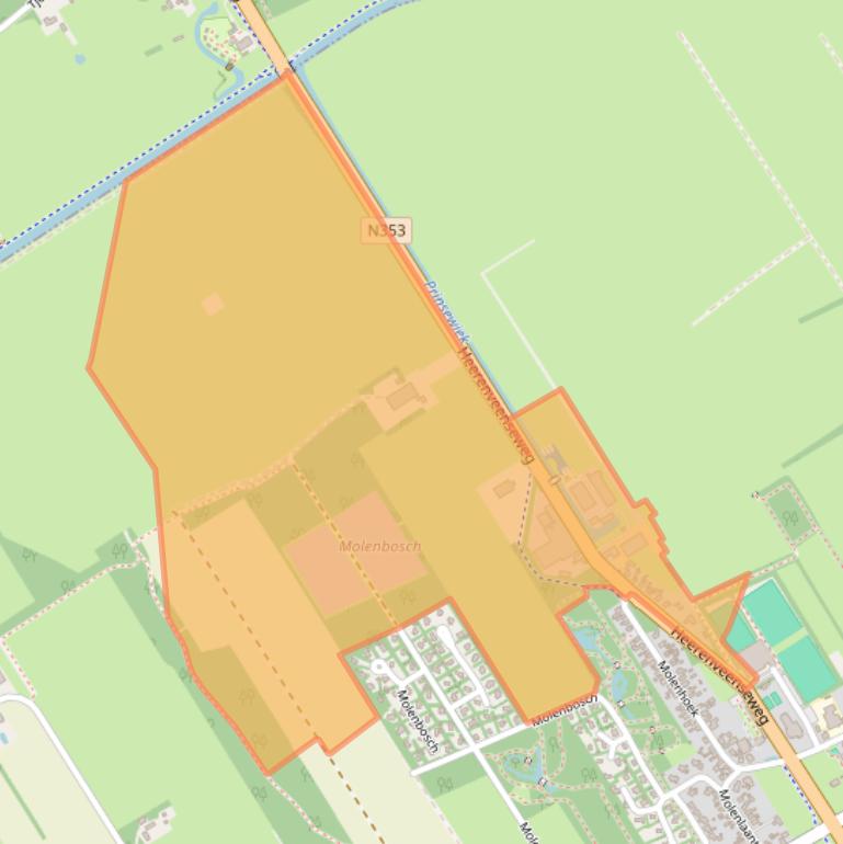 Kaart van postcodegebied 8421PJ.