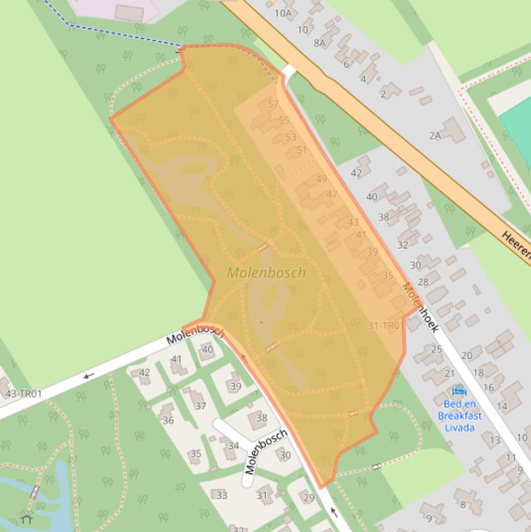 Kaart van postcodegebied 8421PL.