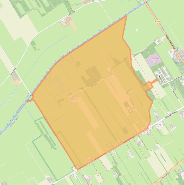 Kaart van postcodegebied 8421PP.