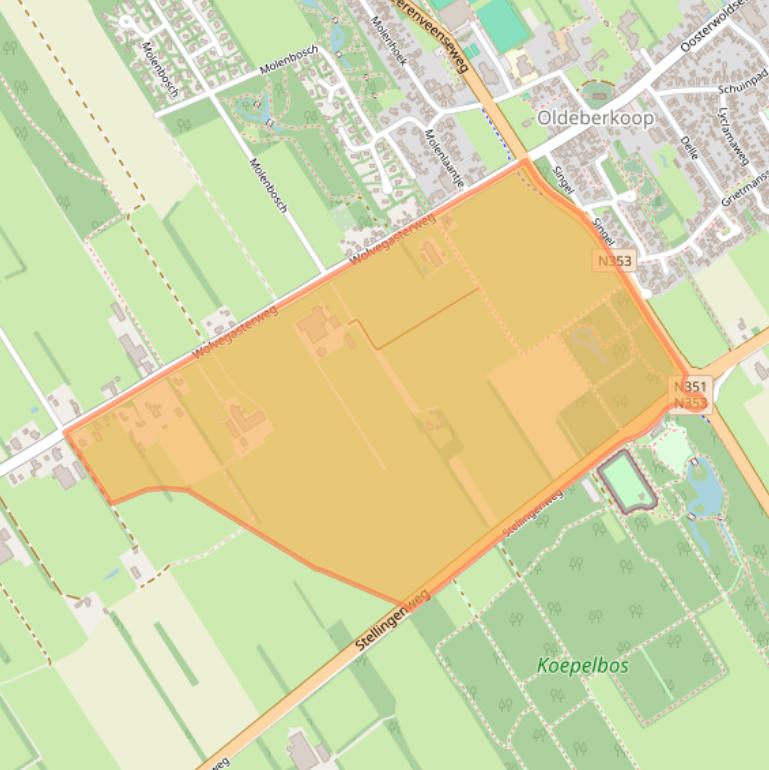 Kaart van postcodegebied 8421PS.