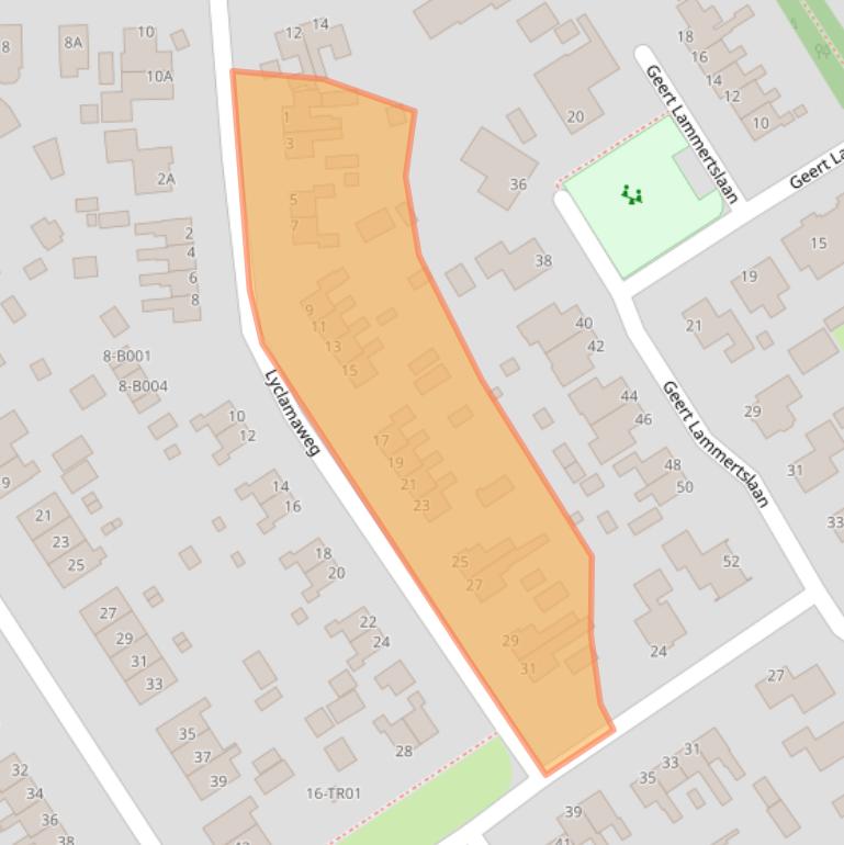 Kaart van postcodegebied 8421PW.