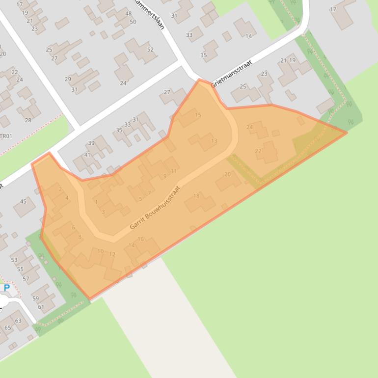 Kaart van postcodegebied 8421RE.