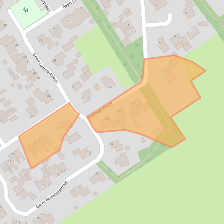 Kaart van postcodegebied 8421RJ.