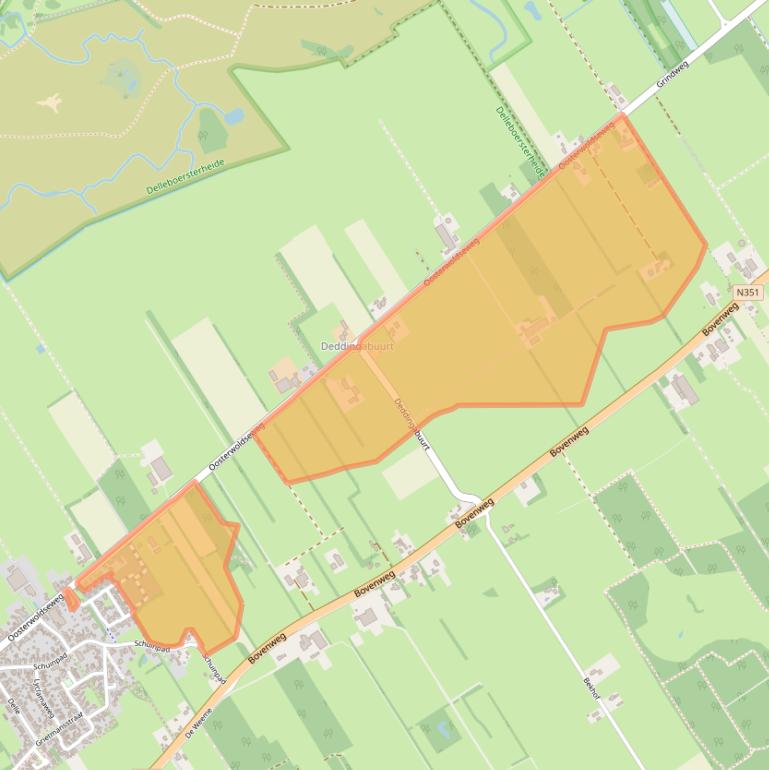 Kaart van postcodegebied 8421RN.