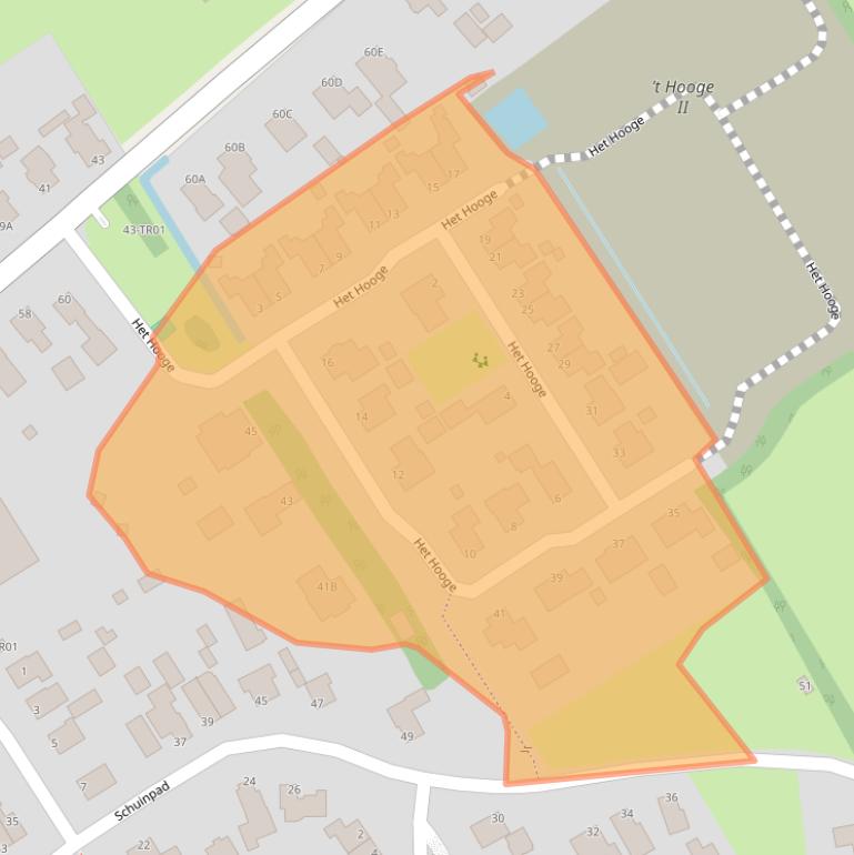 Kaart van postcodegebied 8421SE.