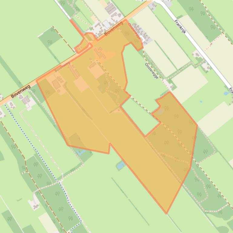 Kaart van postcodegebied 8422DG.