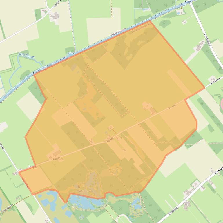 Kaart van postcodegebied 8422DR.