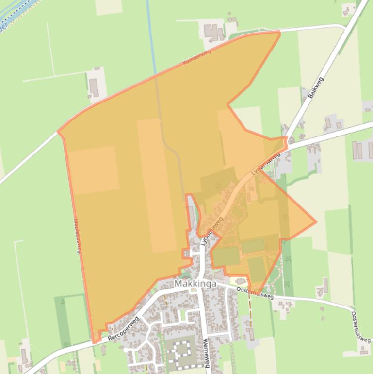 Kaart van postcodegebied 8423TD.