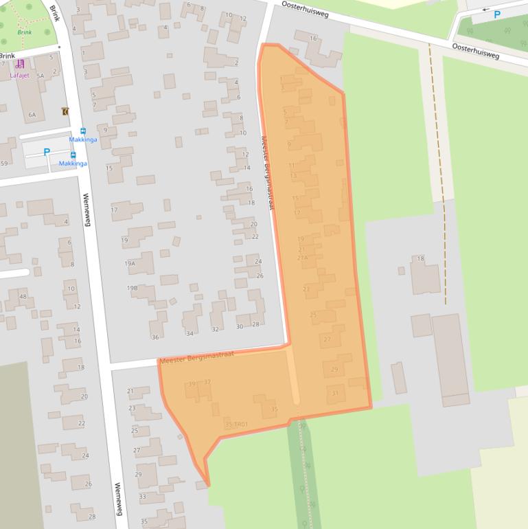 Kaart van postcodegebied 8423TH.