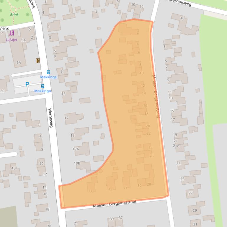 Kaart van postcodegebied 8423TJ.